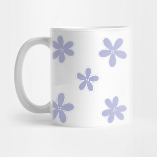 Abstract Flowers - Lilac Purple Mug